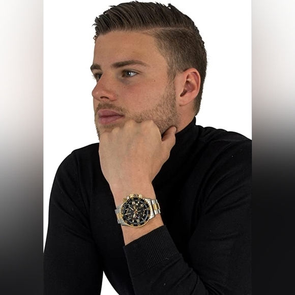 Invicta Men's Specialty Chronograph Textured Dial Stainless Steel Watch - Picture 9 of 9